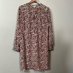 Hoss INTROPIA Women’s Leopard Print 100% Silk Dress Size 44